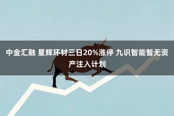 中金汇融 星辉环材三日20%涨停 九识智能暂无资产注入计划